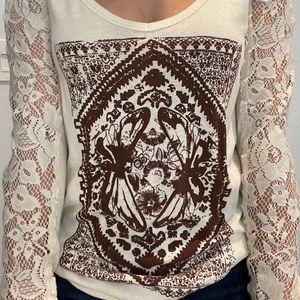 Free People Lace Long Sleeve - Size S